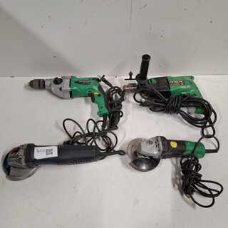4x Elektrisch handgereedschap, O.a. Hitachi, Bosch